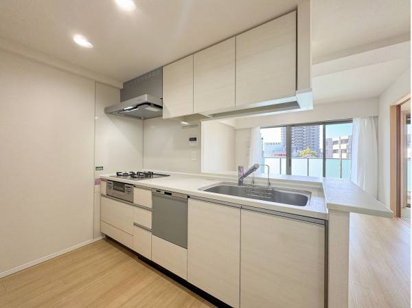 「ちょっと置いておく」の重宝さが嬉しいカウンターキッチン