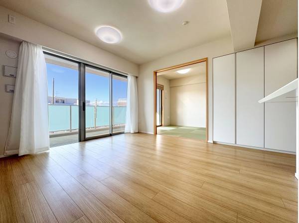 LDKと和室を合わせると18帖超の広さになります