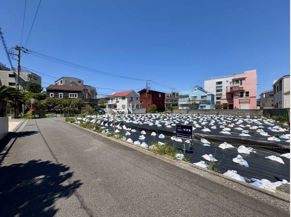 広い道路、南西角地につき開放感に優れます