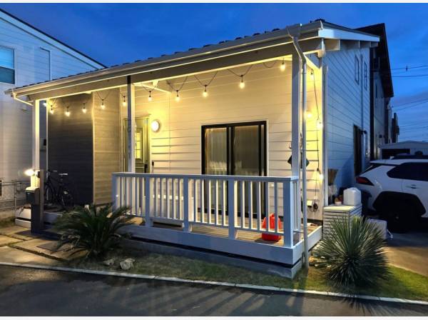 ウッドデッキ付き