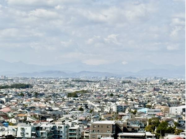 富士山はリビングとルーフバルコニーからも見えますよ！
