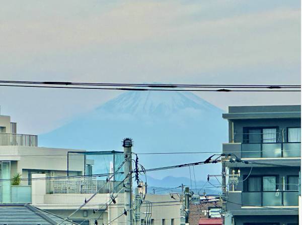 ルーフバルコニーからは富士山を一望します