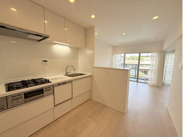 食洗機完備のシステムキッチン