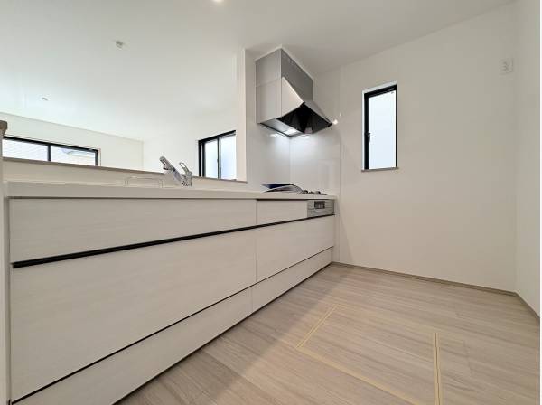 会話が弾む対面式のキッチン