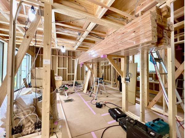 絶賛建築中！完成前に是非現地をご覧いただきたいです！
