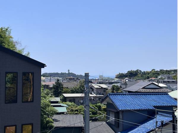 江ノ島が少しみえます！