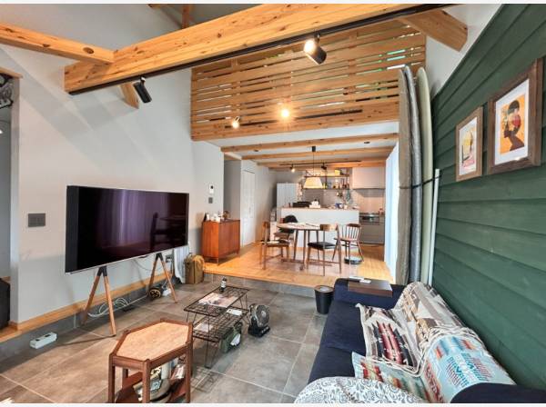 土間とリビングの拘りのあるLDK