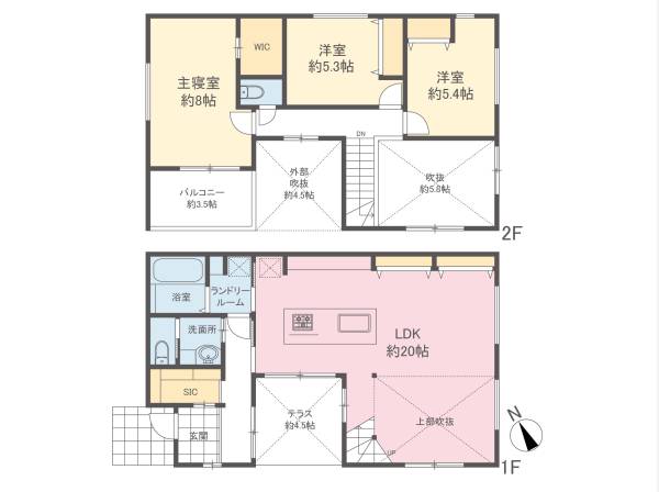 参考プラン(構造：木造　参考価格：2,680万円)
