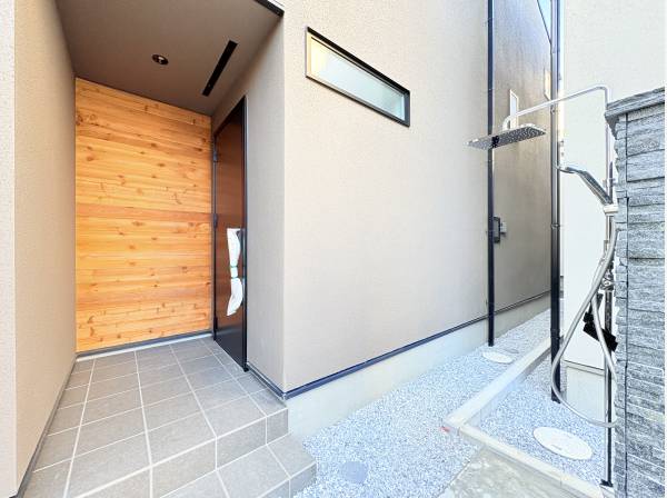 外部シャワー完備
