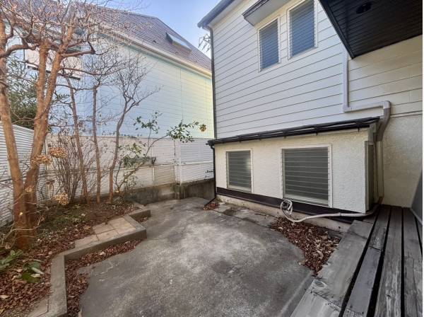 BBQもできるテラス