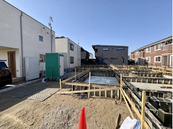 建築中現地の様子