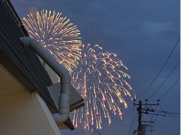 バルコニーから茅ヶ崎花火大会