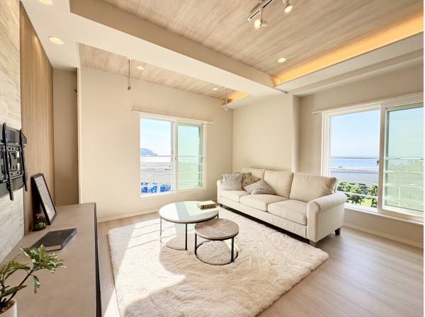 LDKで過ごしているときも海が見えます♪