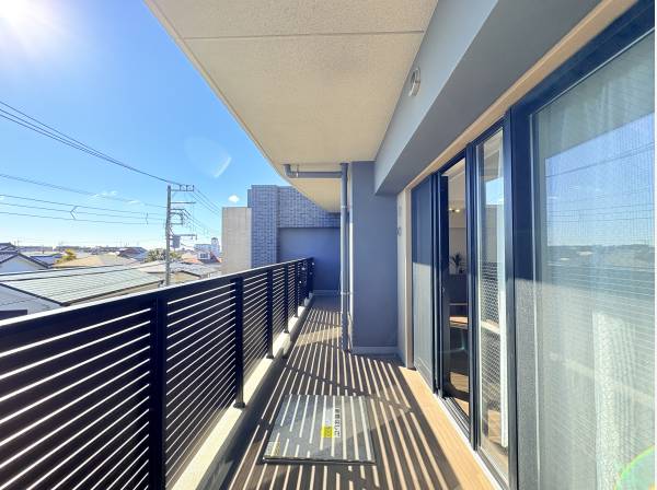 東南向きバルコニー