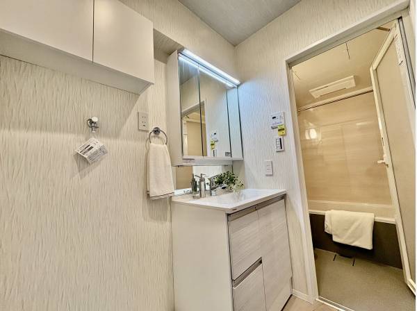 洗面台も広いです。