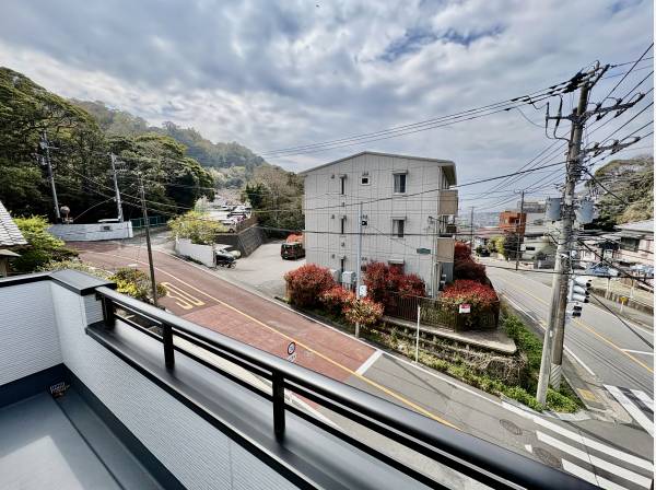 バルコニーからの景色です。