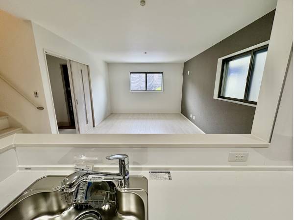 キッチンからの眺めですよ！