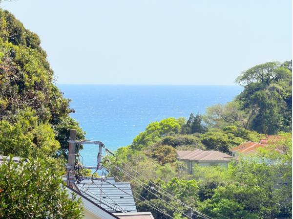 バルコニーからは輝く海と自然を一望する心地よい空間