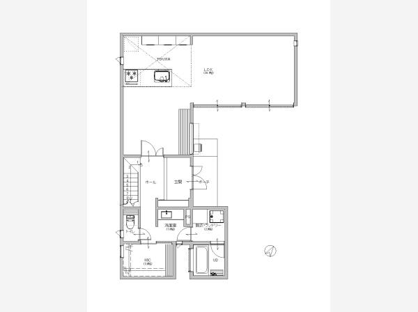 1階間取図