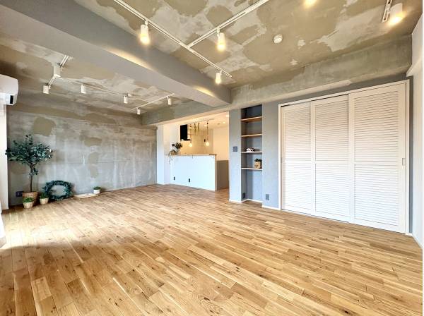 開放的なリビングダイニング