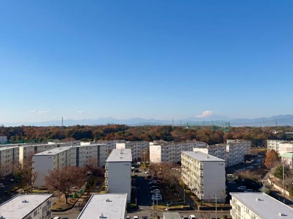 天気の良い日には富士山を望むことができます！