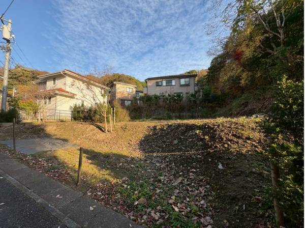 道路から見た現地