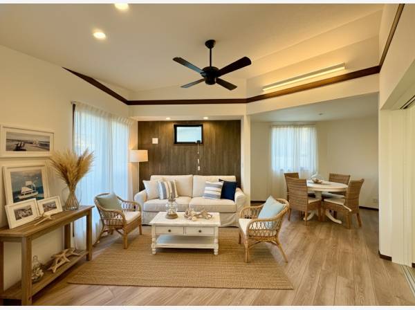 LDKスペースは約17帖となります※家具などはイメージになります