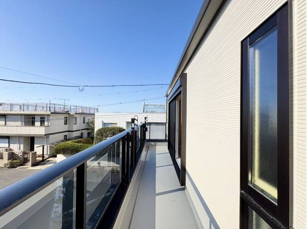 バルコニーからも富士山が見えました！