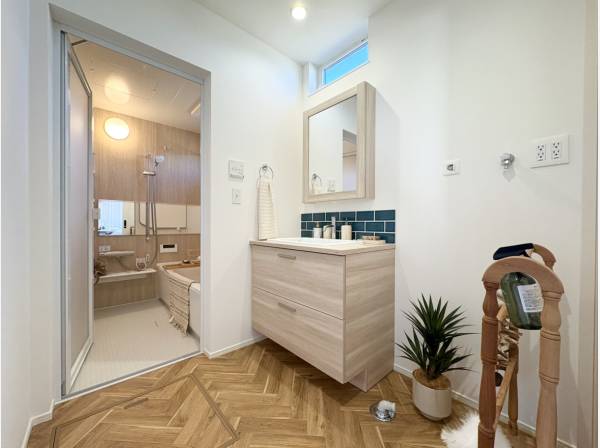 ホテルライクでお洒落なサニタリールーム