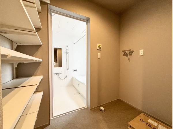 ゆとりのあるサニタリースペース