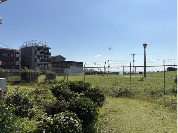 敷地内からは海が見えます。