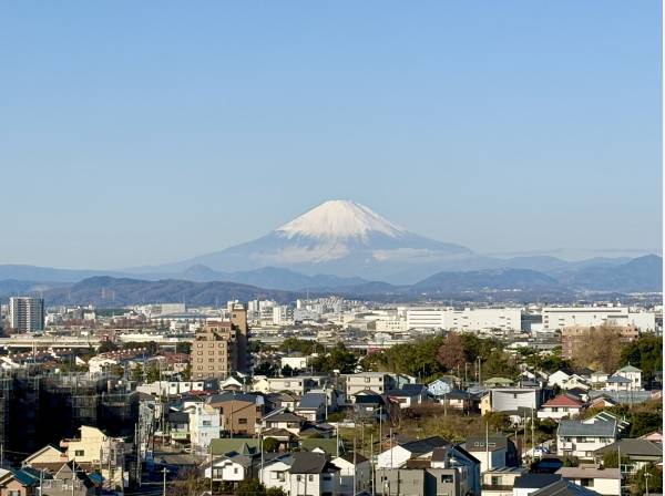 富士山もこんなにくっきりと眺望することができます