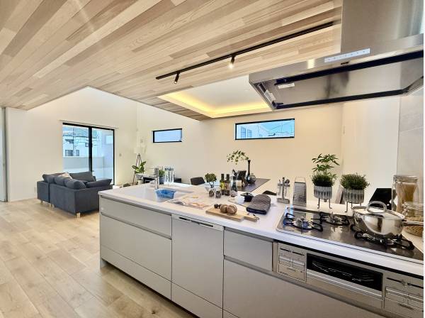 食洗器完備のシステムキッチン