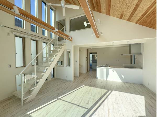 勾配天井を活かしたロフトが。しかも…ただのロフトじゃありませんよｗ